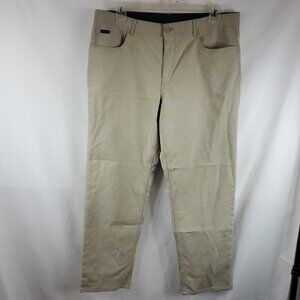 Calvin Klein Tan Mens Elastic Waist Slim Fit Infinite Flex Waist Sz 36x32